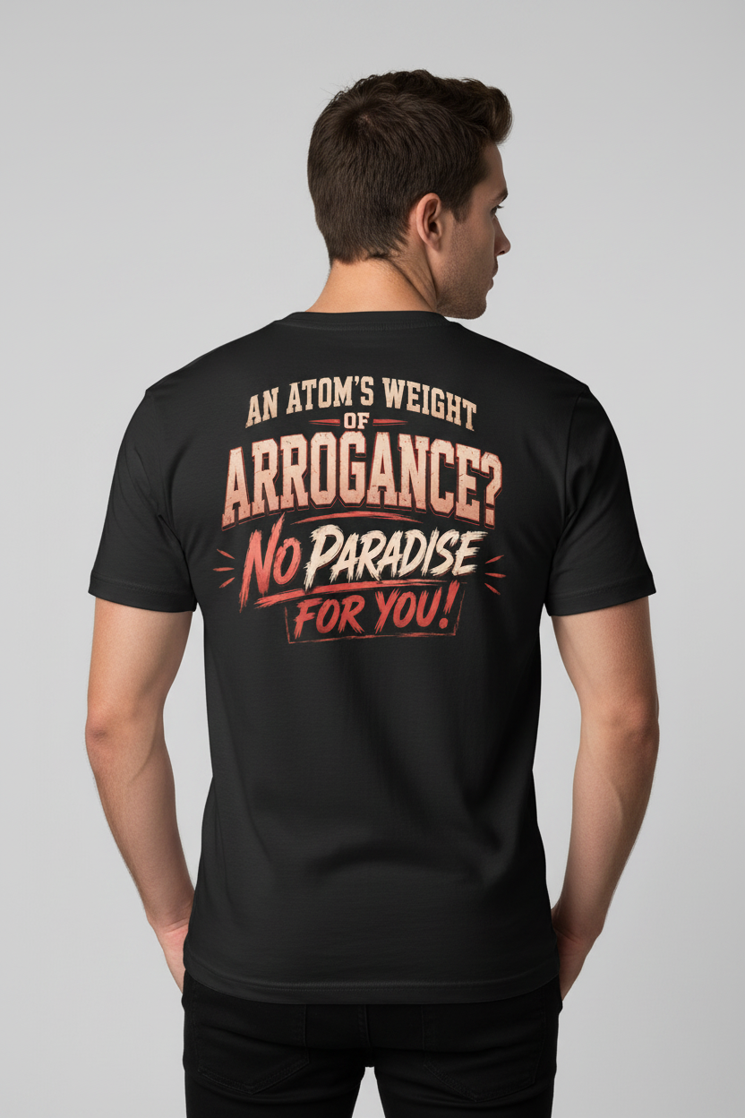 Arrogance Back T-Shirt Mockup