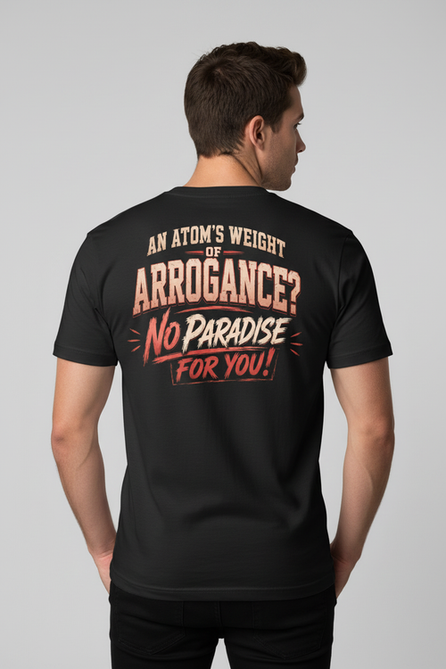 Arrogance Back T-Shirt Mockup