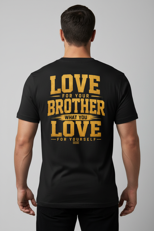 Love For Your Brother – Black Back Mockup