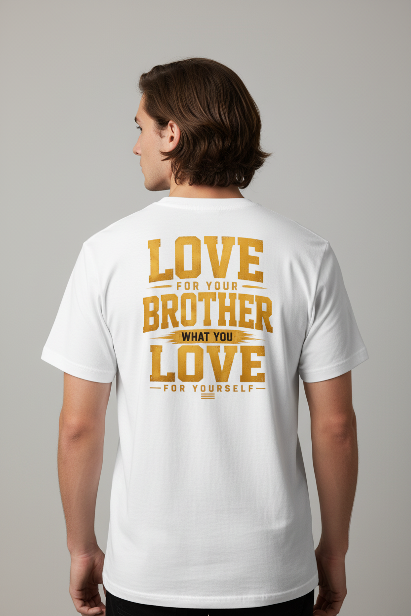 Love For Your Brother – White Back Mockup